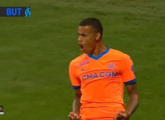 Toulouse-OM : les deux buts de Greenwood en vidéo La joie de Greenwood après ses deux buts lors de Toulouse-OM (DAZN)