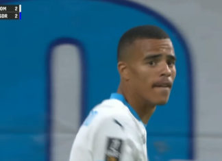 Greenwood buteur lors de OM-Reims (capture DAZN)