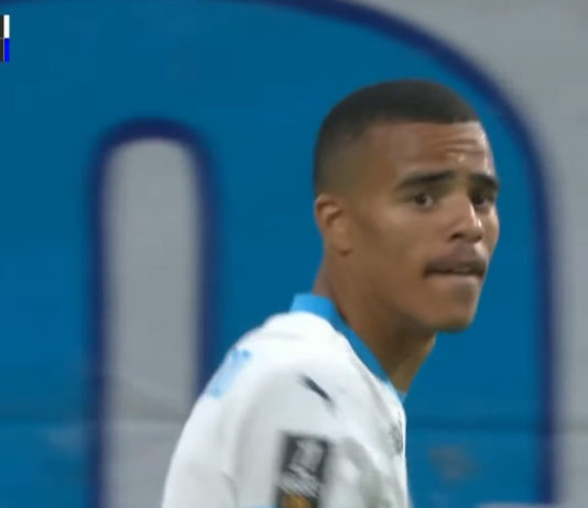 Greenwood buteur lors de OM-Reims (capture DAZN)