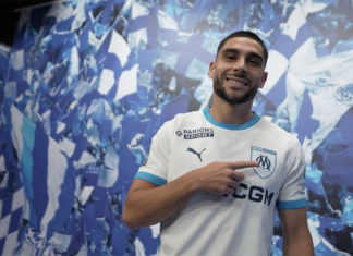 Neal Maupay sous les couleurs de l'OM