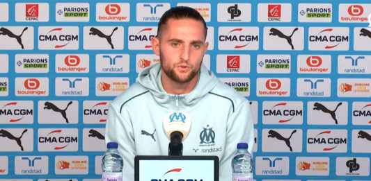Rabiot en conférence de presse avec l'OM