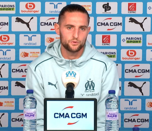 Rabiot en conférence de presse avec l'OM