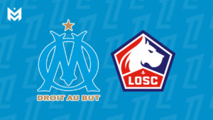 Fanion OM - Lille 16ème De Finale Coupe De France 2025 - Souvenir Match Marseille