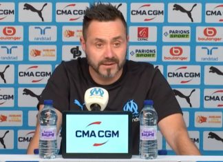 De Zerbi en conférence de presse avant OM-Strasbourg
