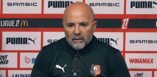 Sampaoli lors de sa présentation à Rennes