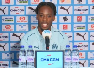 Elye Wahi lors de sa présentation à l'OM