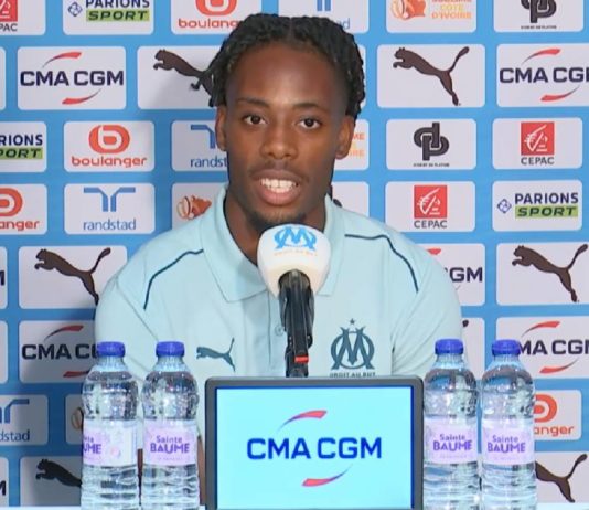 Mercato OM : nouvelle offre de Francfort pour Wahi ! Elye Wahi lors de sa présentation à l'OM