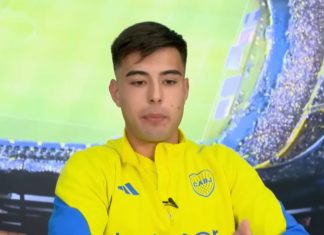 Aaron Anselmino, défenseur argentin de Boca