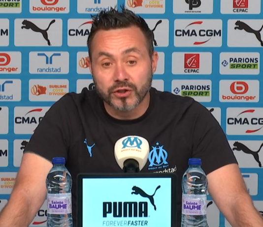 De Zerbi en conférence de presse avant OM-Toulouse