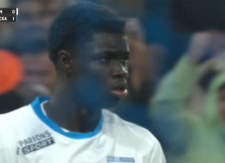 Robinio Vaz lors de OM-Strasbourg