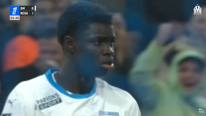 Robinio Vaz lors de OM-Strasbourg