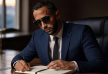 Medhi Benatia en pleine réflexion sur le mercato OM (image générée par IA)