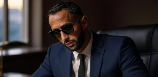 Medhi Benatia en pleine réflexion sur le mercato OM (image générée par IA)