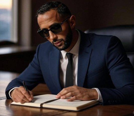 Medhi Benatia en pleine réflexion sur le mercato OM (image générée par IA)