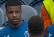 Hamza Igamane, buteur marocain des Rangers