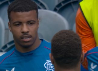 Hamza Igamane, buteur marocain des Rangers