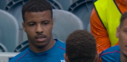 Hamza Igamane, buteur marocain des Rangers