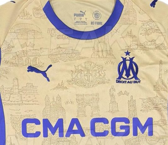Le quatrième maillot de l'OM pour la saison 2025/2026