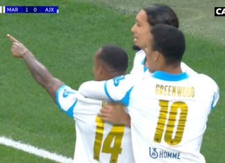 La joie de Paixão après son premier but contre l'Ajax