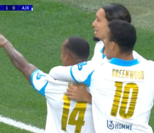 La joie de Paixão après son premier but contre l'Ajax