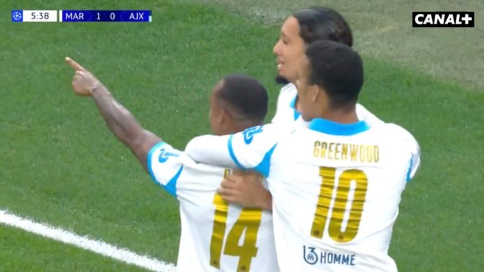 La joie de Paixão après son premier but contre l'Ajax