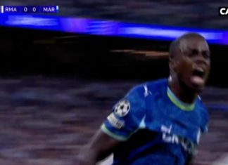 Real Madrid-OM (0-1) : le but de Weah en vidéo Weah buteur lors de Real Madrid-OM
