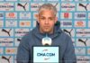 Facundo Medina en conférence de presse avec l'OM