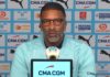 Habib Beye lors de sa présentation à l'OM